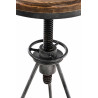 Taburete Industrial Karla Plateado