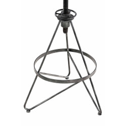 Taburete Industrial Karla Plateado