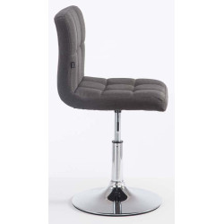 Set De 2 Taburetes Lounge Palma V2 En Tela Gris oscuro
