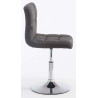 Set De 2 Taburetes Lounge Palma V2 En Tela Gris oscuro