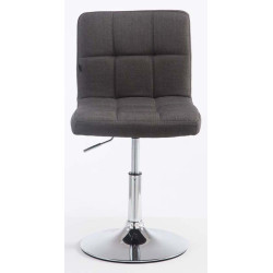 Set De 2 Taburetes Lounge Palma V2 En Tela Gris oscuro