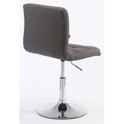 Set De 2 Taburetes Lounge Palma V2 En Tela Gris oscuro