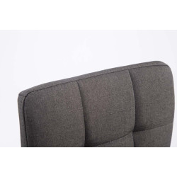 Set De 2 Taburetes Lounge Palma V2 En Tela Gris oscuro