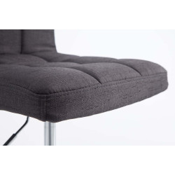 Set De 2 Taburetes Lounge Palma V2 En Tela Negro