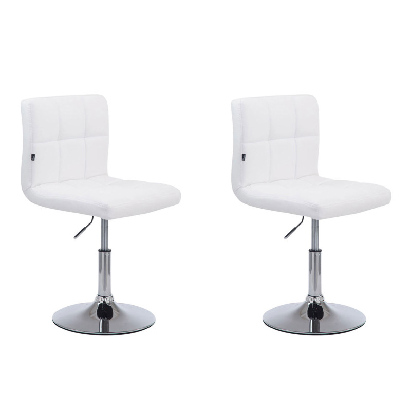 Set De 2 Taburetes Lounge Palma V2 Blanco