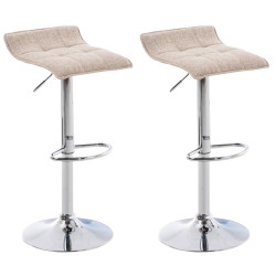 Set de 2 Taburetes Madison Crema