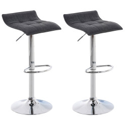 Set de 2 Taburetes Madison Gris oscuro