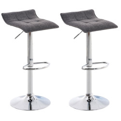 Set de 2 Taburetes Madison Gris claro