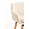 Set De 2 Taburetes Grant En Simil Cuero Crema