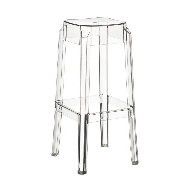 Set 2x Taburete Fox en Polipropileno Transparente
