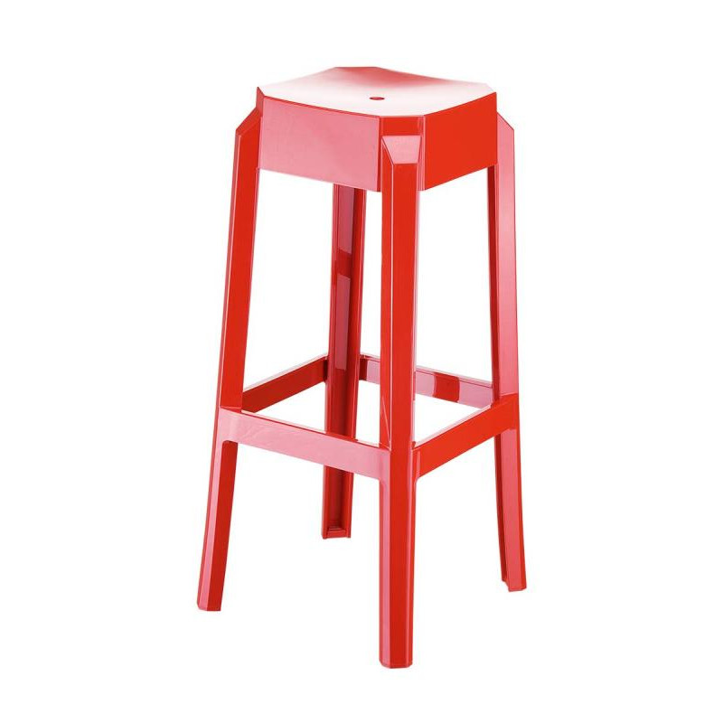 Set 2x Taburete Fox en Polipropileno Rojo