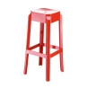Set 2x Taburete Fox en Polipropileno Rojo
