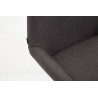 Set De 2 Taburetes Braga En Tela Gris oscuro,Negro