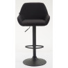 Set De 2 Taburetes Braga En Tela Negro,Negro