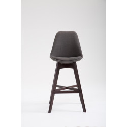Set 2x Taburete Cannes en Tela Gris oscuro,Cappuccino