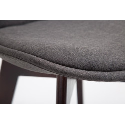 Set 2x Taburete Cannes en Tela Gris oscuro,Cappuccino