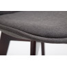 Set 2x Taburete Cannes en Tela Gris oscuro,Cappuccino