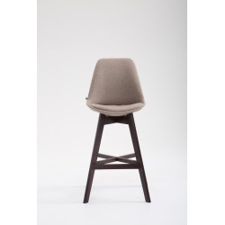 Set 2x Taburete Cannes en Tela Gris topo,Cappuccino