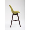 Set 2x Taburete Cannes en Tela Verde,Cappuccino