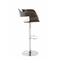 Set De 2 Taburetes Kingston En Simil Cuero Blanco/gris