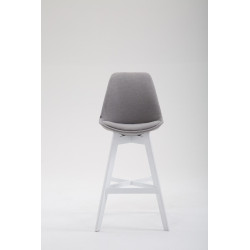 Set 2x Taburete Cannes en Tela Gris,Blanco