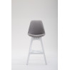 Set 2x Taburete Cannes en Tela Gris,Blanco
