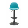 Taburete KIEL en Polipiel Negro,Azul