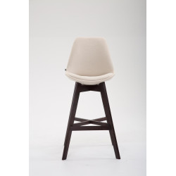 Set 2x Taburete Cannes en Tela Crema,Cappuccino