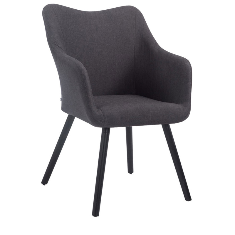 Silla de espera McCoy V2 Tapizada en Tela Gris oscuro,Negro