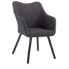 Silla de espera McCoy V2 Tapizada en Tela Gris oscuro,Negro