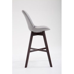 Set 2x Taburete Cannes en Tela Gris,Cappuccino