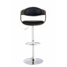 Set De 2 Taburetes Kingston En Simil Cuero Negro/gris