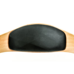 Set De 2 Taburetes Kingston En Simil Cuero Natural/negro