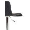 Set 2x Taburete Hoover En Tela Gris oscuro,Cromado