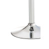 Set 2x Taburete Hoover En Tela Gris oscuro,Cromado