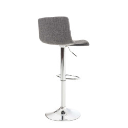 Set 2x Taburete Hoover En Tela Gris claro,Cromado