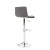 Set 2x Taburete Hoover En Tela Gris claro,Cromado
