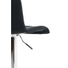 Set 2x Taburete Hoover En Tela Negro,Cromado