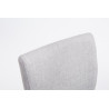 Set 2x Taburetes de Bar Köln Tapizados en Tela Gris claro