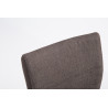 Set 2x Taburetes de Bar Köln Tapizados en Tela Gris oscuro