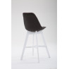 Set 2x Taburete Cannes en Tela Gris oscuro,Blanco