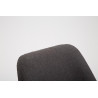 Set 2x Taburete Cannes en Tela Gris oscuro,Blanco