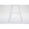 Set 2x Taburete Cannes en Tela Gris oscuro,Blanco