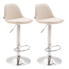 Set 2x Taburete Kiel  en Tela Crema