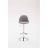Set 2x Taburete Kiel  en Tela Gris