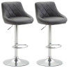 Set De 2 Taburetes Lazio Gris
