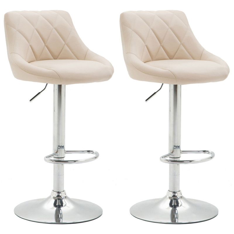 Set De 2 Taburetes Lazio Crema