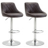 Set De 2 Taburetes Lazio Marrón