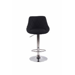 Set De 2 Taburetes Lazio Tapizados En Tela Negro