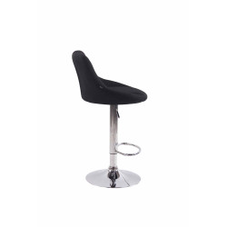 Set De 2 Taburetes Lazio Tapizados En Tela Negro